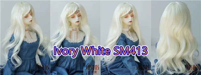 Jusuns Doll Wig JD204 6-7' 7-8' 8-9' 9-10' Long Lady Braids Wave 1/6 1/4 1/3 YOSD MSD SD Blythes Synthetic Mohair BJD Hair