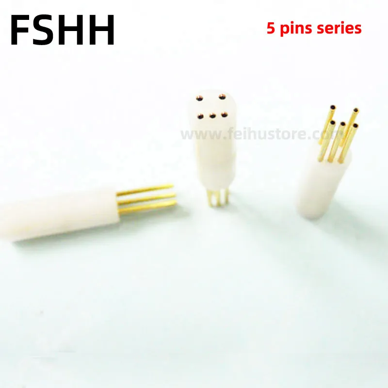 FSHH-5-6 جولة 5 دبوس الليزر ديود اختبار المقبس 5 دبابيس حساس اختبار المقبس