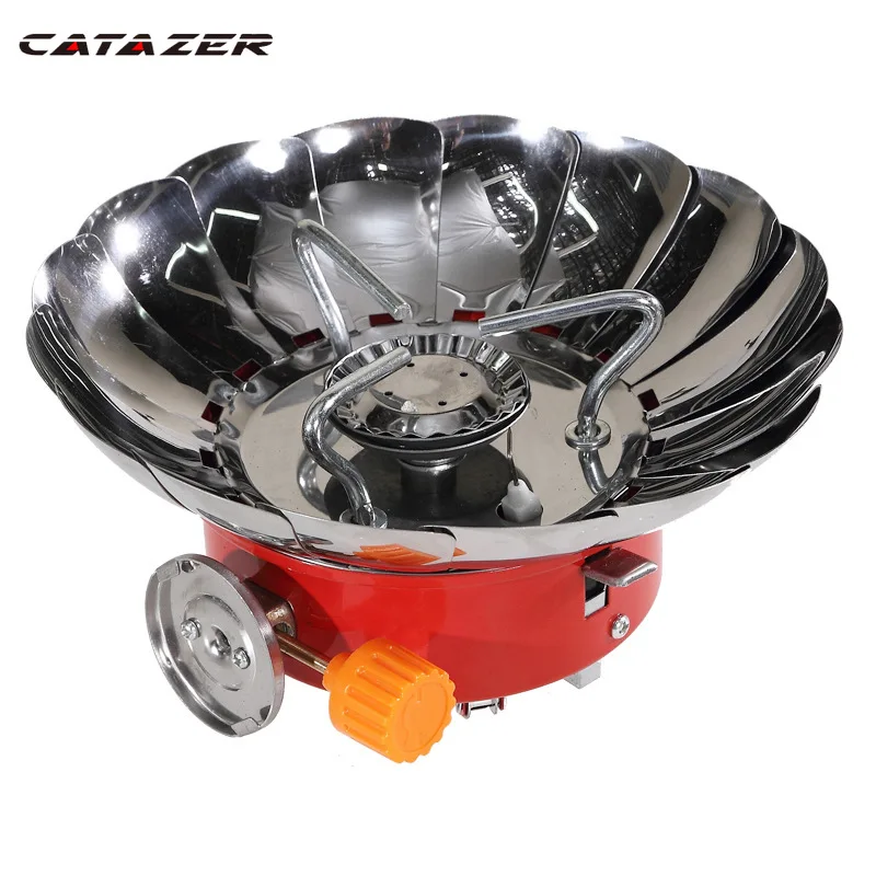 

15 Windshields Windproof Stove Cooker Gas Burners for Camping Picnic Cookout BBQ with Extended Pipe Gas Stove Outdoor
