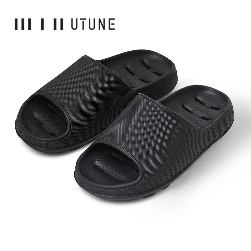 UTUNE EVA Home Slippers Men Bathroom Shoes Hole Leaking Sandals Indoor Men Shoes Shower Women Slipper Anti-slip Summer Slides