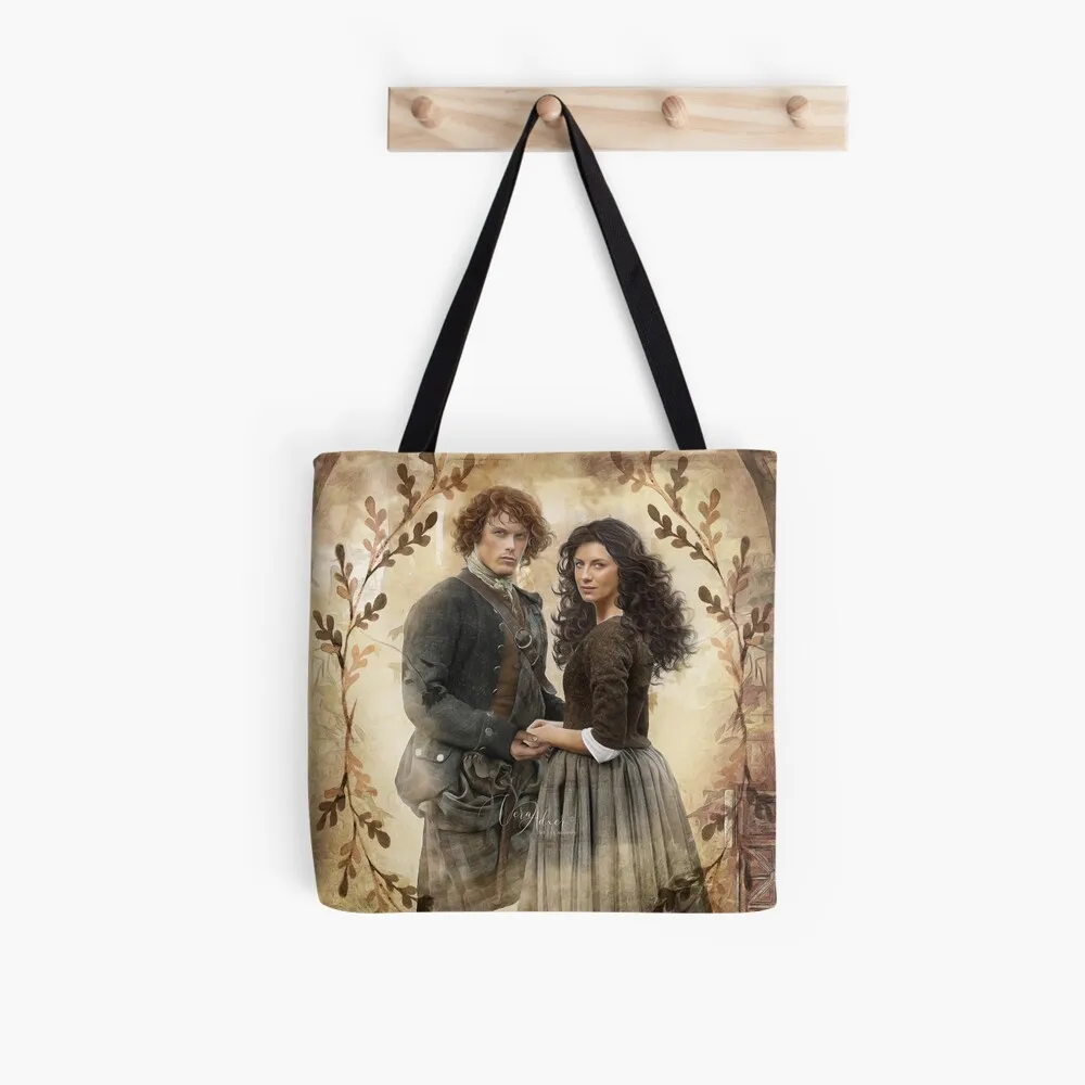 Women Shopper bag Lallybroch Outlander Kawaii Bag Harajuku Shopping Canvas Shopper Bag girl handbag Tote Shoulder Lady Bag