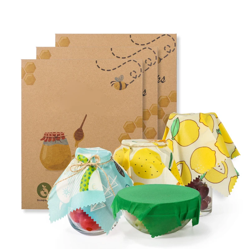 

Многоразовая пищевая оберточная бумага для пчелиного воска, 1 шт., альтернативный моющийся мешок для хранения, органический пчелиный воск, обертка для сэндвича