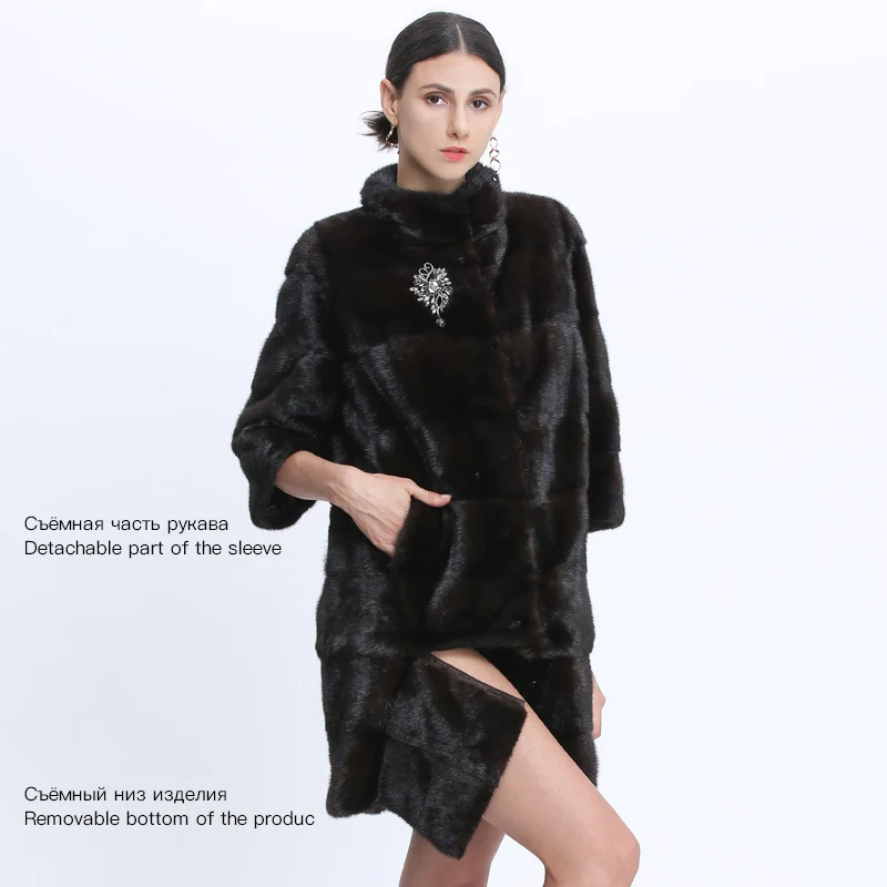 Mink Coats Women Natural Fur Coats Real Mink Fur Coat Female Genuine Fur Jackets Long Ladies Winter Clothes Oversize 7XL 6XL 5XL