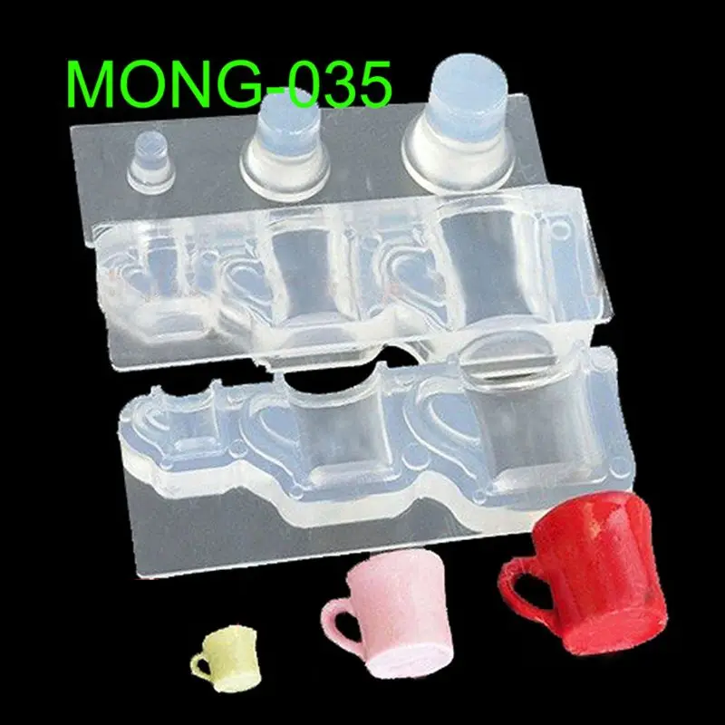 1 Set Mini Milk Bottle Goblet Cup Silicone Mold Epoxy Resin Molds Jewelry Tools Dried Flower Resin Decorative Craft