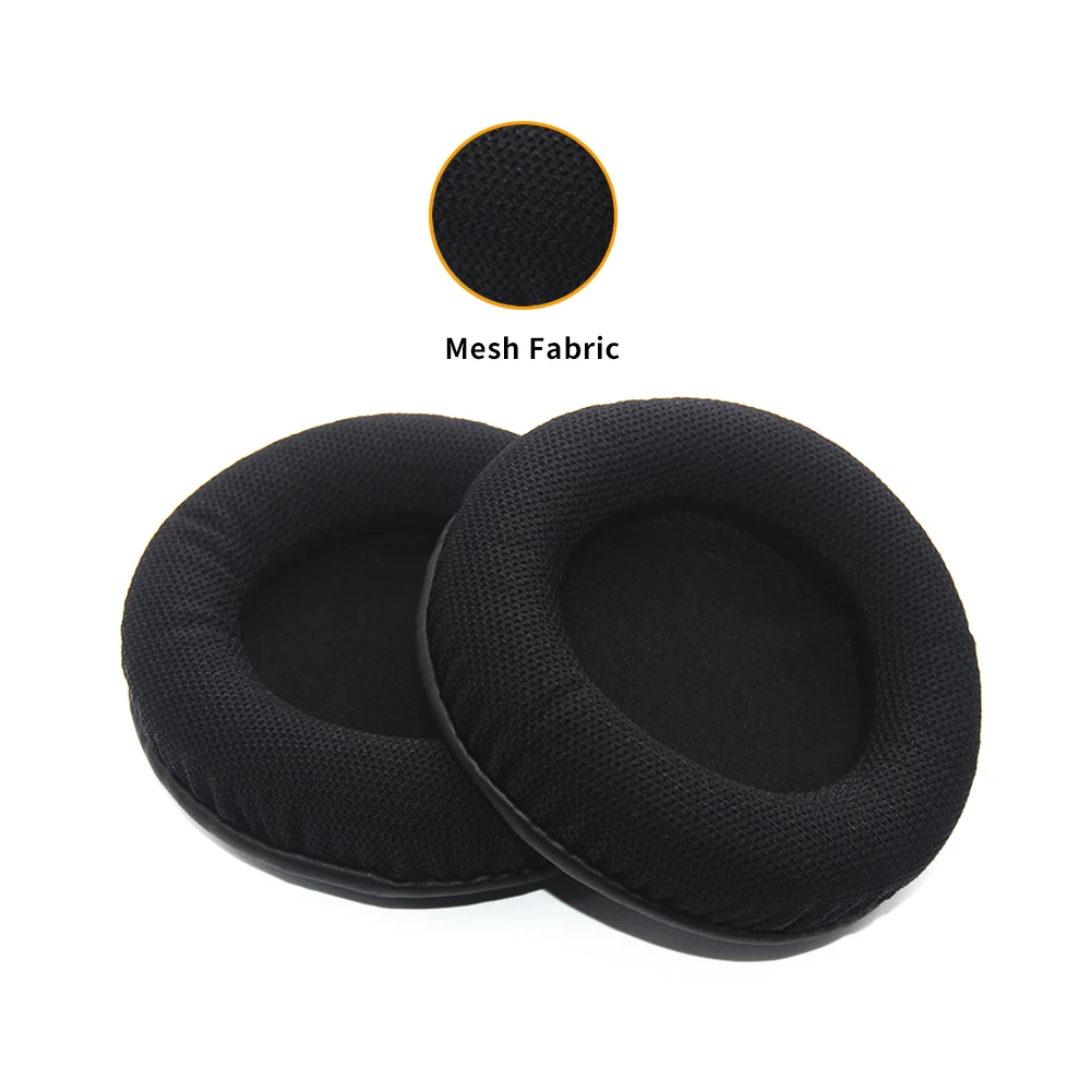 1 زوج نسيج شبكة استبدال رغوة بطانة للأذن وسادة غطاء الوسادة ل 90 مللي متر سماعات الأذن