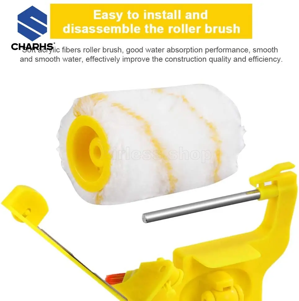 Charhs Minelody Paint Edger Roller Brush Handle uso domestico Edger da parete pittura strumento sicuro portatile per soffitti a parete della stanza di casa