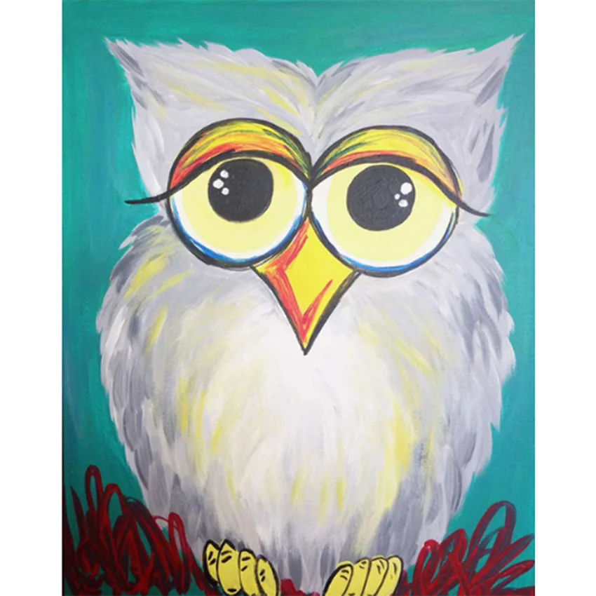 

5D DIY Diamond Painting Square/Circle Embroidery Mosaic Cross Stitch Owl Picture Cartoon Picture Home Decoration BM295