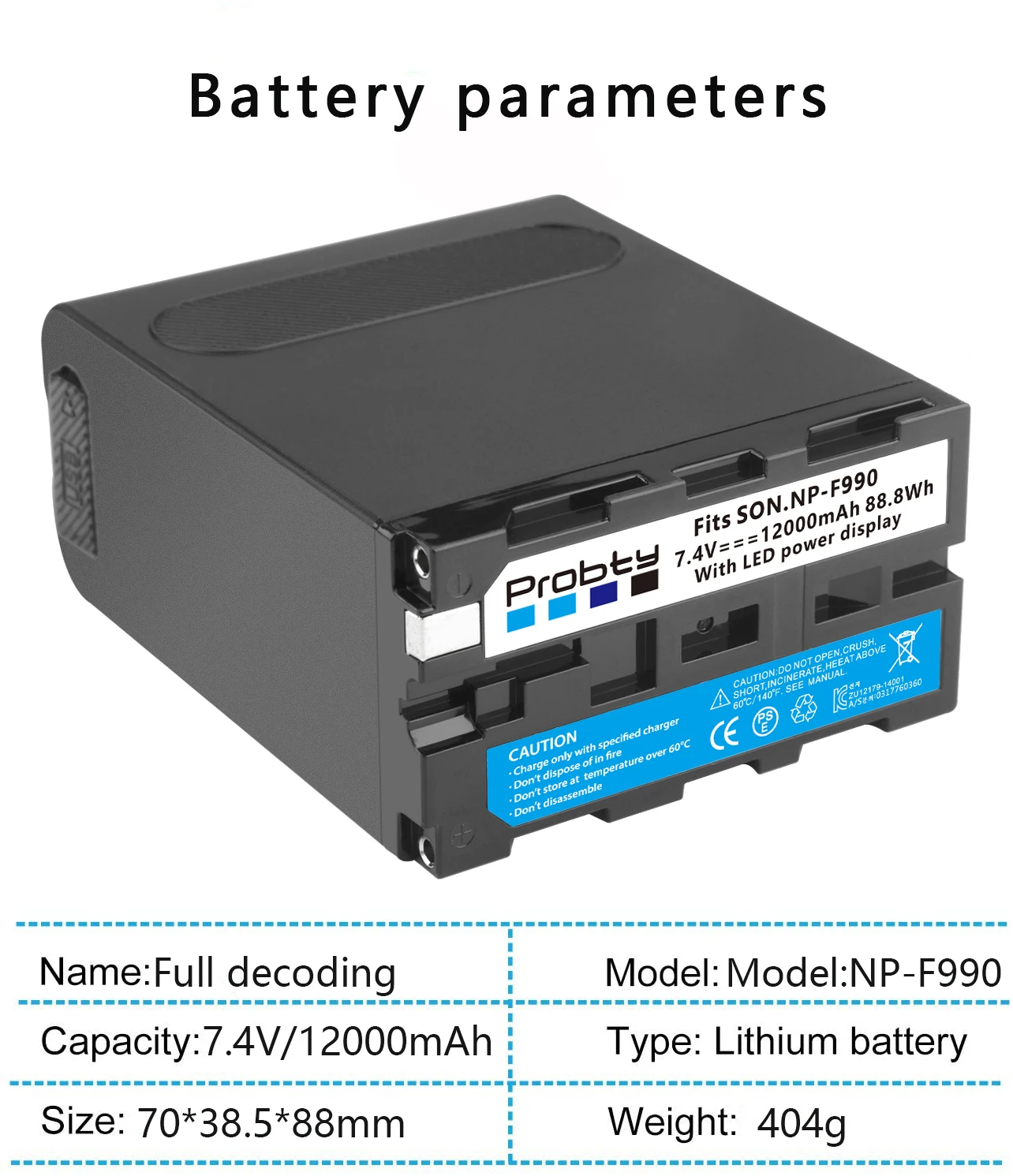 NP-F990 NP-F970 12000mAh bateria do Sony NP-F960 NP-F770 NP-F750 PLM-100 CCD-TRV35 MVC-FD91 MC1500C dla światło LED do kamery