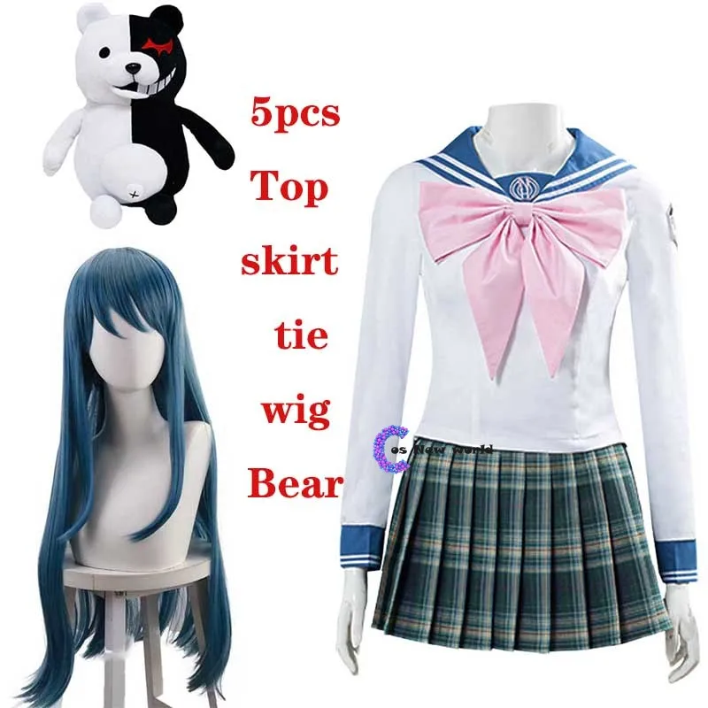 2020 New Cosplay Costume High Quality Maizono Sayaka Cos JK Uniform For Anime Danganronpa2 Cosplay Costume For Woman