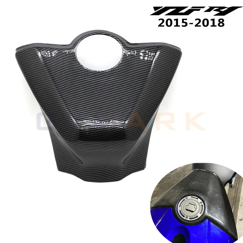 

For Yamaha YZF R1 YZFR1 2015-2018 2017 Motorcycle Accessories ABS Carbon Fiber Fuel Tank Cover Protector Fairing Twill Weave