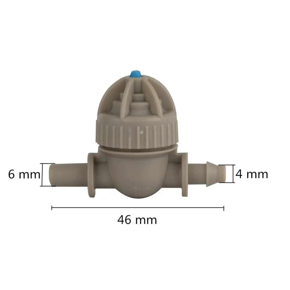 Garden Spherical Anti-drip Connector Barb 4mm to 6mm Interface Misting Nozzle 4/7mm Hose Connect Miniature Anti Drip Valve 5 Pcs