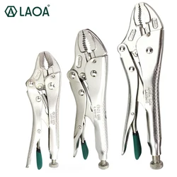 LAOA 5/7/10 inch Locking Pliers Round Nose Hot Selling Welding Tools Straight Jaw Lock Mole Pliers Vice Grips Pliers Set