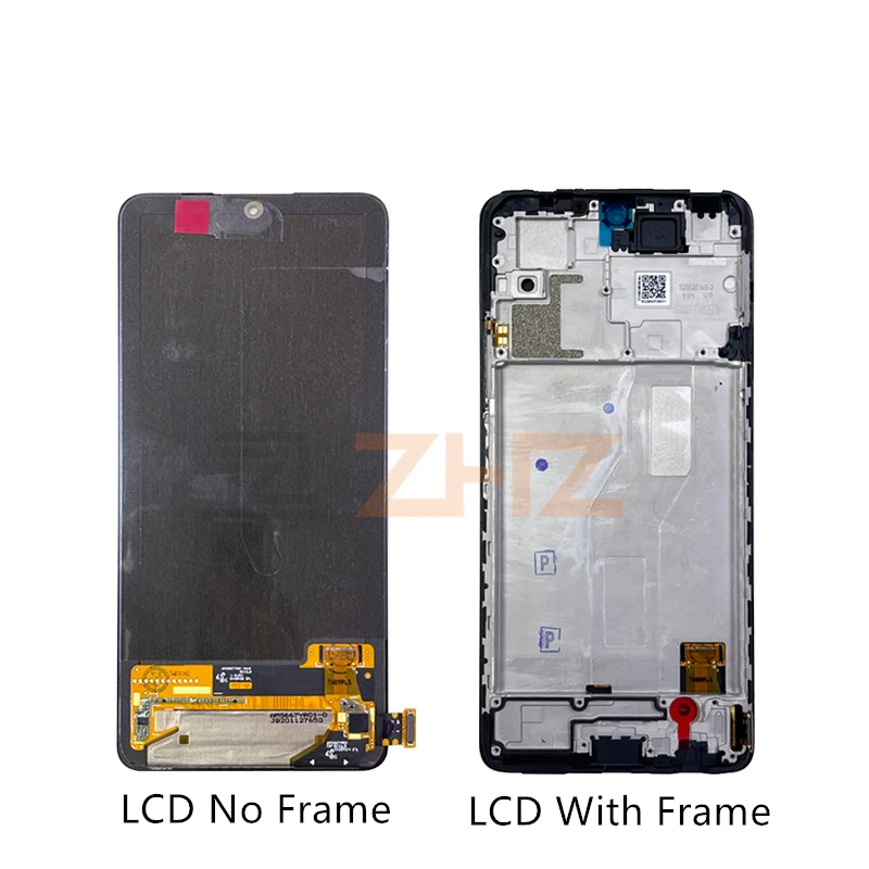 Amoled for Xiaomi Redmi Note 10 Pro Lcd Display Touch Screen Digitizer Assembly M2101K6G +Frame Replacement Repair Parts 6.67