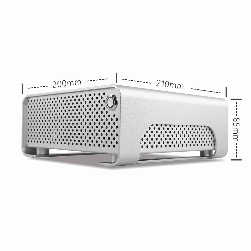 METALFISH MetalGear Plus Aluminiowa obudowa Mini HTPC Obudowy Mini ITX Komputerowe obudowy komputera do gier PC z zasilaczem Pico PSU