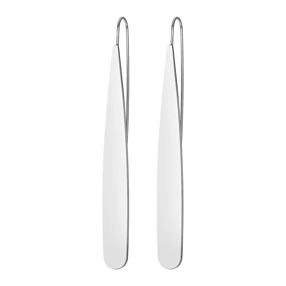 E7657 ZWPON Metal Thin Long Teardrop Earrings for Women Fashion Sample Earrings Christmas Glfts Jewelry Wholesale