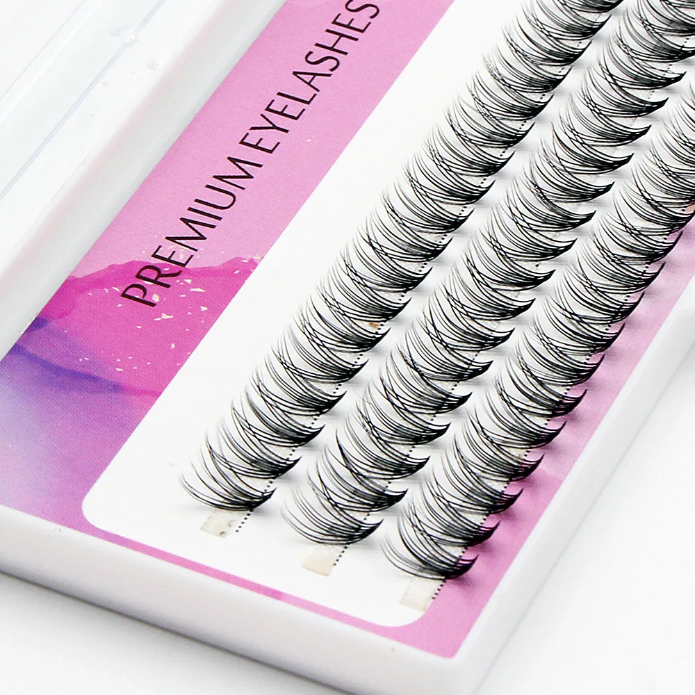 Premium 20D Individual Cluster Eyelash Extension Natural 3D Russian Volume Faux Eyelashes Bunches Lashes Makeup Cilia Cilias