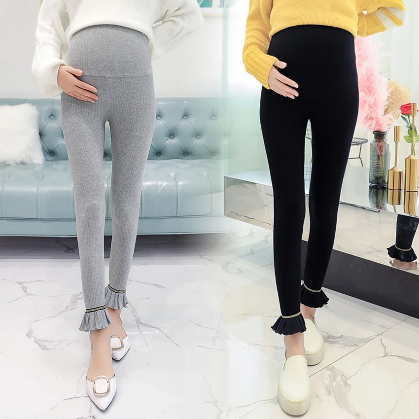 

Maternity pants new 2020 spring stomach lift pregnant women leggings tide mom wild fashion pants