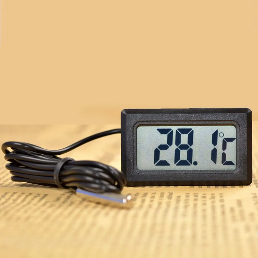 Electronic Digital Display Digital Thermometer Aquarium Refrigerator Water Temperature Meter Thermometer Waterproof Probe