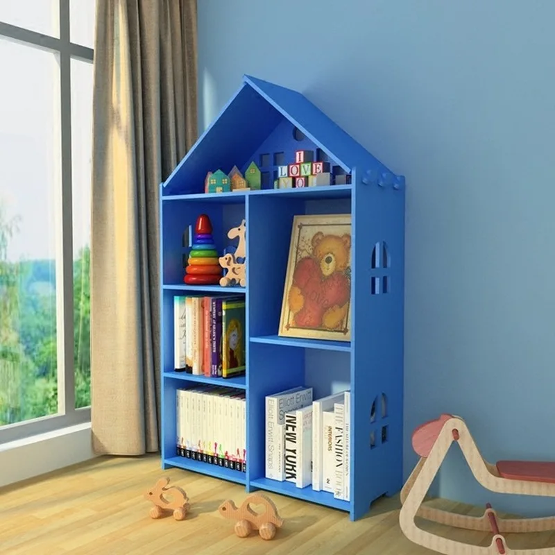 Estantería creativa para niños, estantería moderna y sencilla para productos básicos, estantería de almacenamiento para estudiantes, envío directo