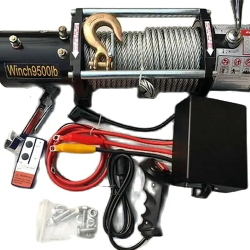 Vehicle Self-rescue Off-road Winch 2000 Lbs 3000lbs 12V 24V  Off-road Vehicle Winch  Electric Winch for Vehicle Crane 2000 Lbs