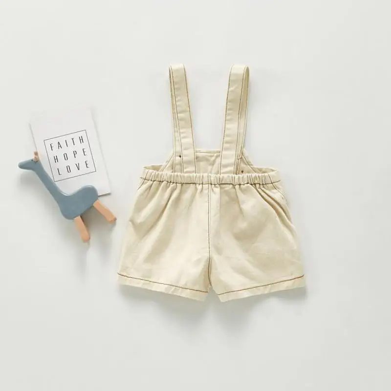 BOBOTCNUNU 2024 Newborn Spring Autumn New Baby Overalls Boys Girls Denim Overalls Kids Jumpsuit Children Denim Shorts