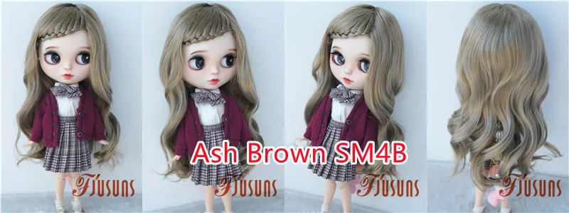 Jusuns Doll Wig JD204 6-7' 7-8' 8-9' 9-10' Long Lady Braids Wave 1/6 1/4 1/3 YOSD MSD SD Blythes Synthetic Mohair BJD Hair