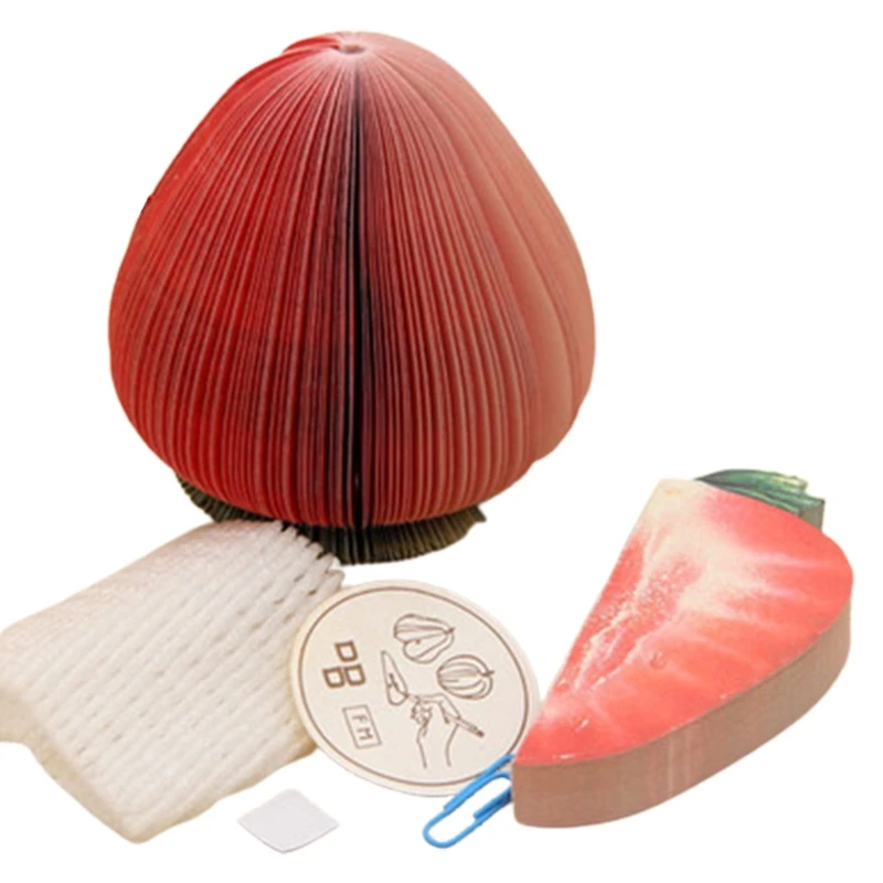 Mini notatki w kształcie owoców owoce warzywa notatniki papier samoprzylepny w/spinacz PE okładka Scrapbooking notatnik pamiętnik narzędzie