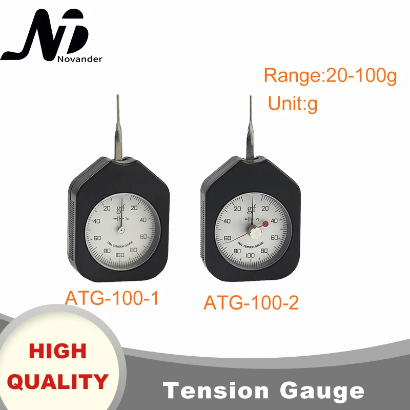 

Free Shipping 100g Dial Tension Gauge Analog Single Needle Double Needles