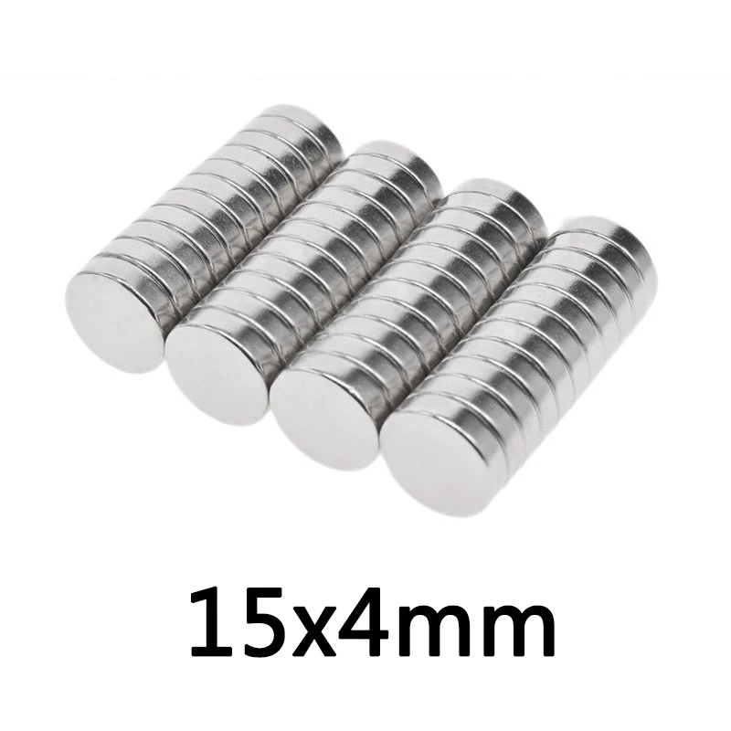 5/10/20pcs 15x4 mm N35 Strong Cylinder Rare Earth Magnet 15mmx4mm Round Neodymium Magnets 15x4mm Mini Small Magnet 15*4 mm