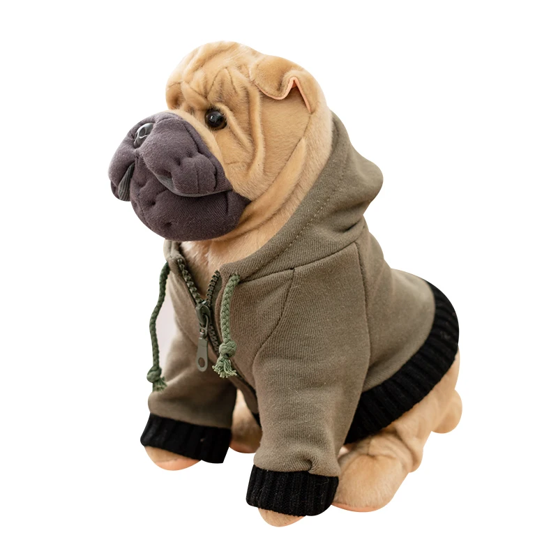 Chihuahua/Labrador/Bulldog/Pommerschen Welpen Gefüllte Shar Pei Hund Plüsch Spielzeug Nette Simulation Haustiere Weiche Baby Puppen geschenke Für Kinder