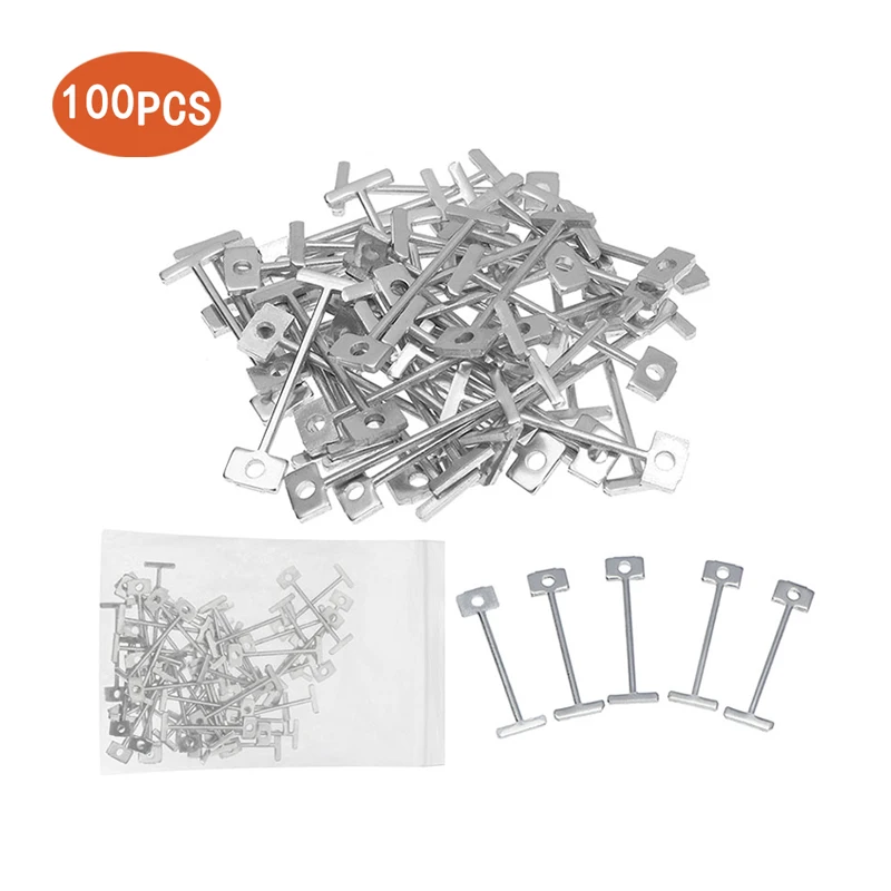 100 Pcs Replacement Steel Needles Flooring wall tiles Carrelage Tile Leveler Locator Level Wedges Leveler Locator Spacers Plier