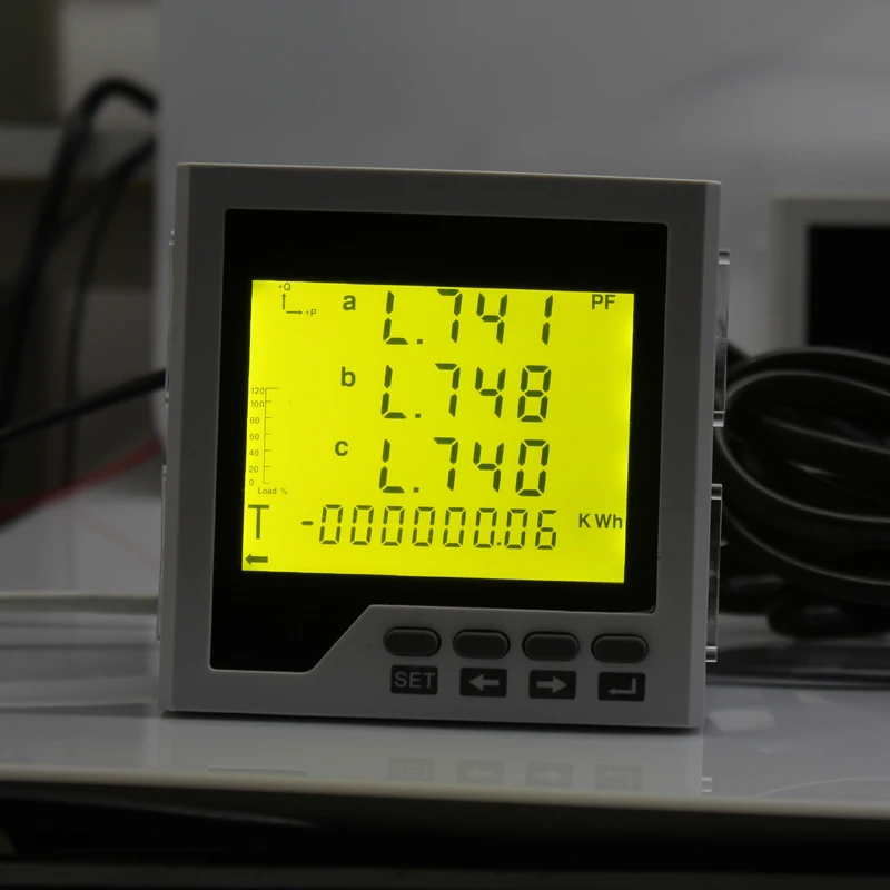 Imagem -04 - Painel Medidor de Kwh de Fases 100a1000a com Função de Energia Clara com Comunicação Rs485 com Sensor de Braçadeira Medidor Multifuncional