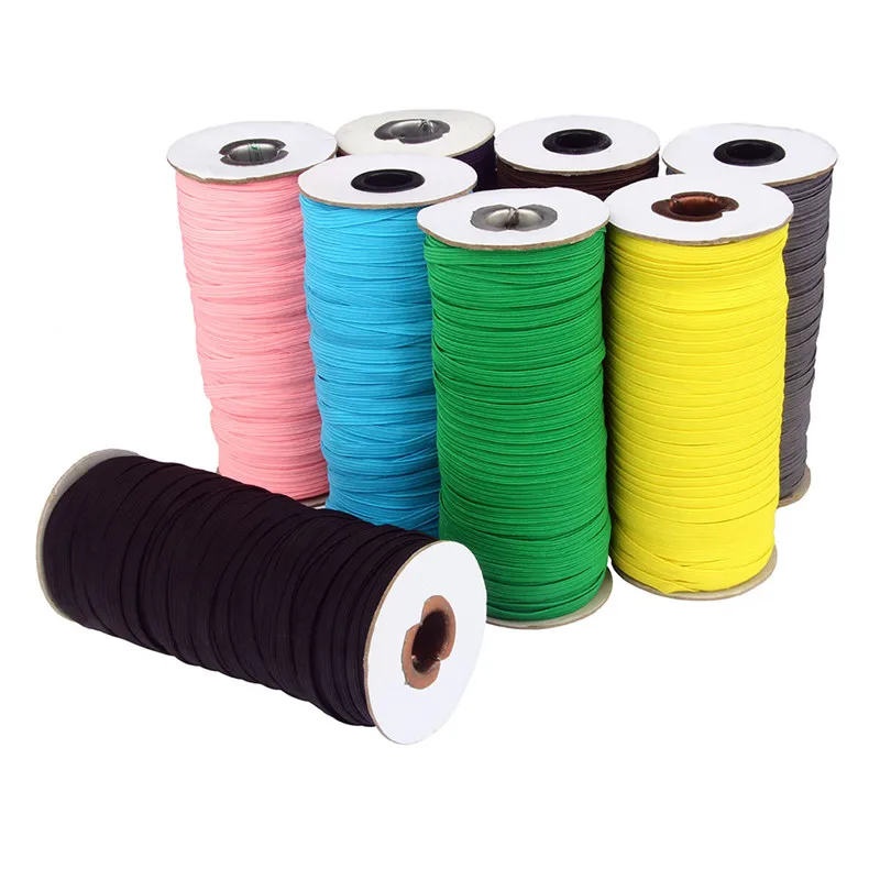 5yards 3mm Elastic Band Colourful Mask Elastic Rubber Band Waist Band Stretch Rope Elastic Ribbon DIY Crafts Sewing Accessories