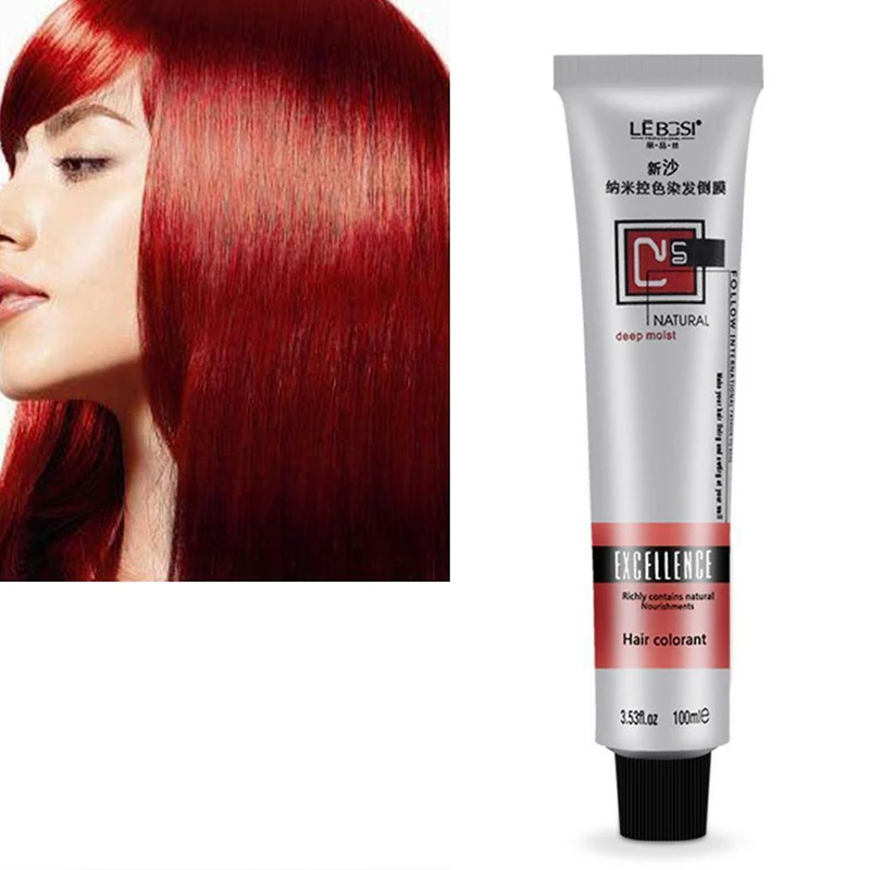 1 Pcs Fashion Professional Use Hair Cream Non-toxic Hair Tint Colorant Semi Permanent Long Lasing Hair Cream Color Dye Paint