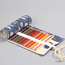 Rollable Pencil Case for Brushes Make Up Brushes Storage Bag Art Pencil Case Roll Box Estuche Escolar Estuches Escolares