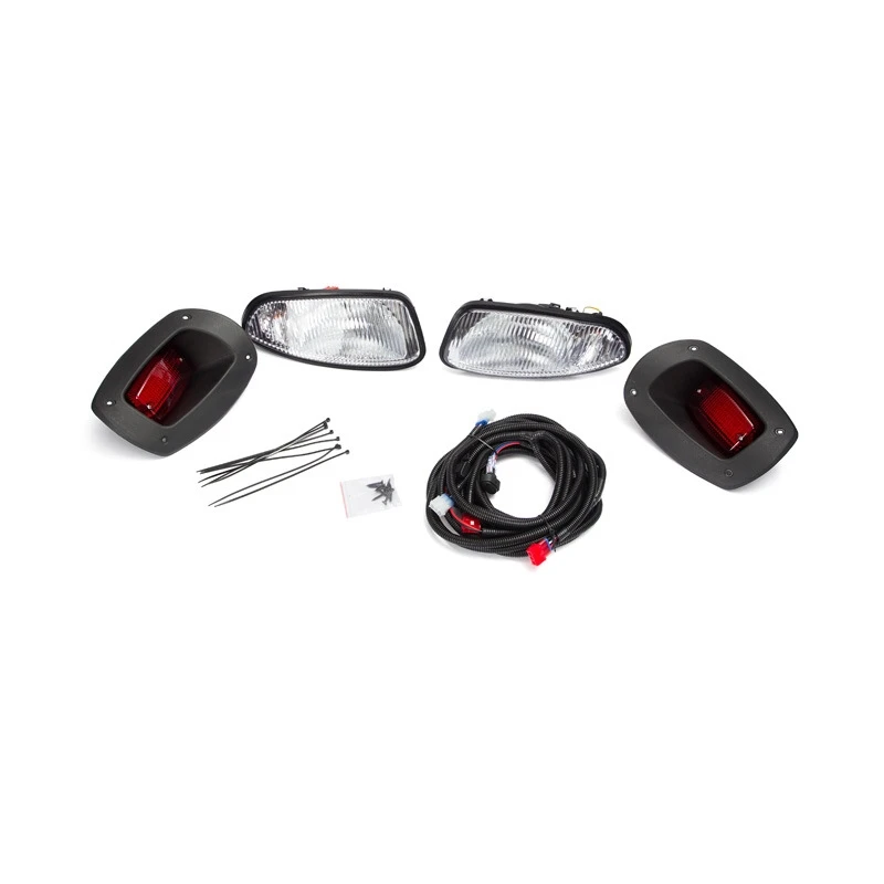 Frente e traseira LED Farol Kit, Turn Signal, Luz de freio, Carrinho de golfe Acessórios, EZGO ClubCar, Yamaha