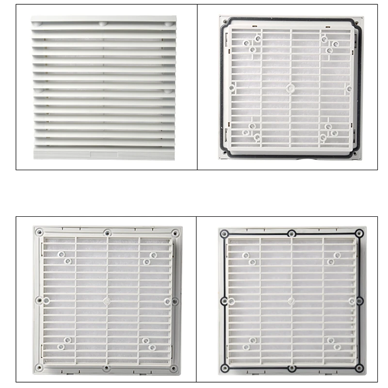 ZL-804 schrank Lüftungs filter Set Rollläden Abdeckung Lüfter Kühlergrill Lamellen Gebläse Abluft ventilator Filter Filter ohne Lüfter