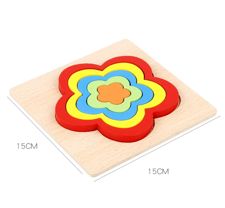 아기 다채로운 나무 기하학적 모양 인식 퍼즐 보드 키즈 수학 게임 몬테소리 유치원 학습 교육 완구