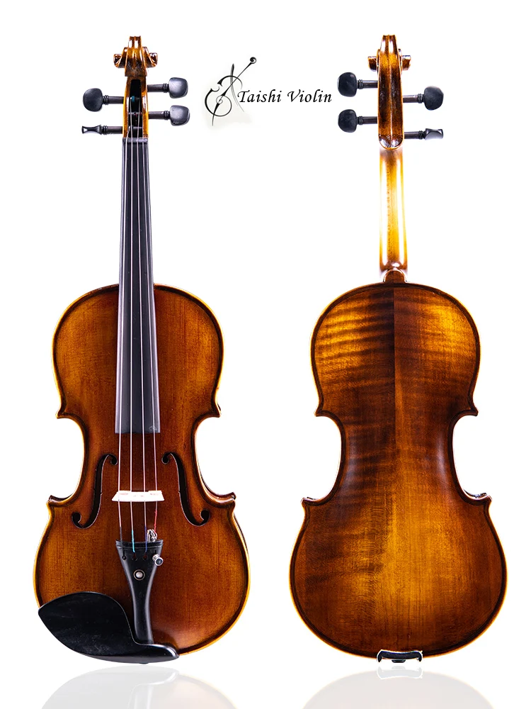 Taishi beginner Violin 4/4 Maple Violino 3/4 Antique matt High-grade Handmade acoustic violin fiddle case bow rosin