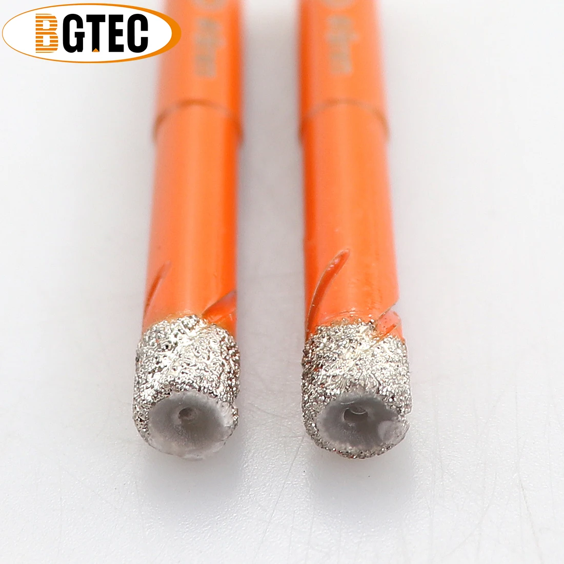 BGTEC 2 pezzi codolo tondo 8mm punte da trapano a secco punte diamantate brasate sottovuoto per granito di piastrelle in ceramica