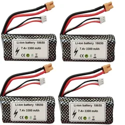 Akumulator litowo-jonowy 7,4 V 3300 mAh XT30 do ciężarówek RC HUINA 580 1580 1583 Akumulator 7,4 V 2S do samochodów RC Huina 580 550 583 582