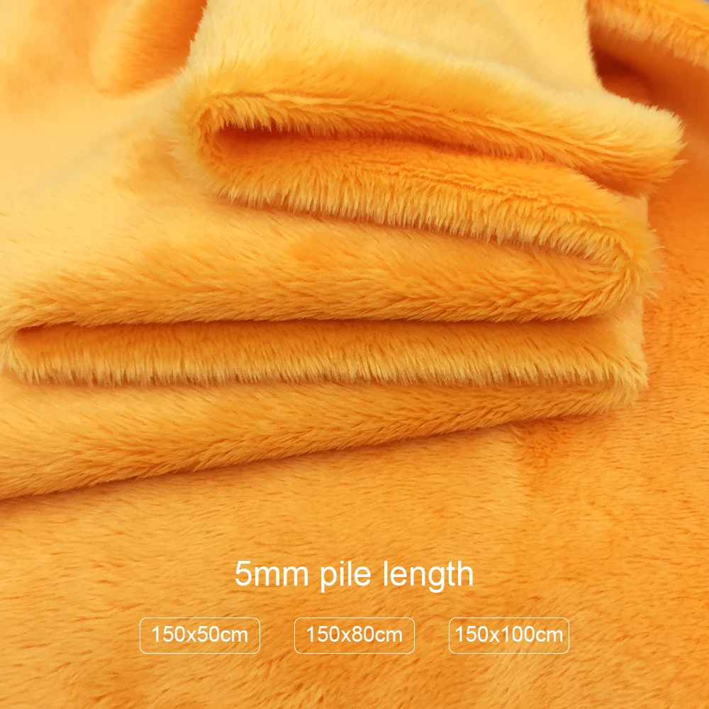 ZYFMPTEX New Arrival 5mm Pile 50/80/100/150cm Minky Plush Fabric For DIY Sewing Patchwork100% Polyester Telas Velvet Fabric