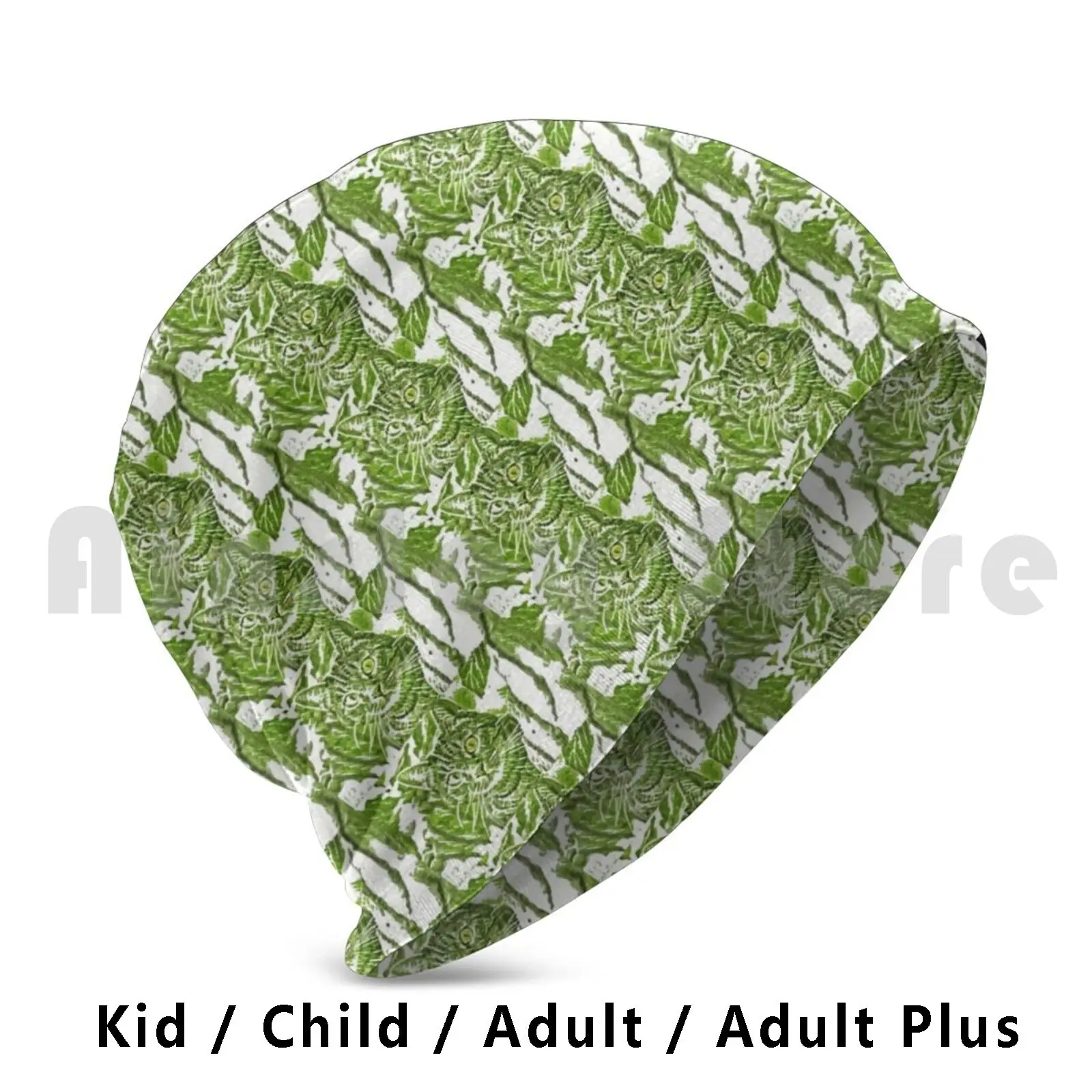 Green Cat On A Tree Beanies Knit Hat Hip Hop Cat Kitten Love Cats Pic Of The Day Sketch Cat Lover Kitty Life