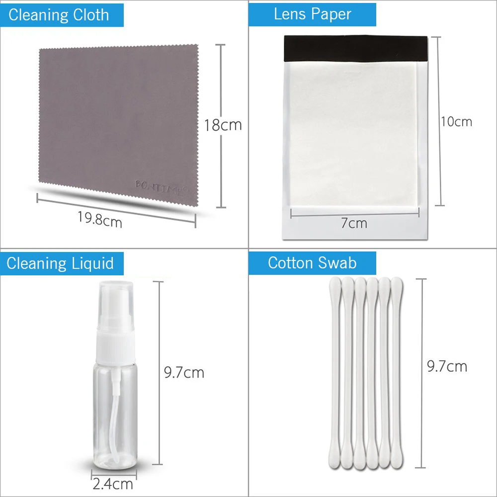 Professional Camera Cleaning Kit Lens Cleaning Kit w Air Blower Cleaning Pen Cleaning Cloth for Most Camera Mobile Phone Laptop