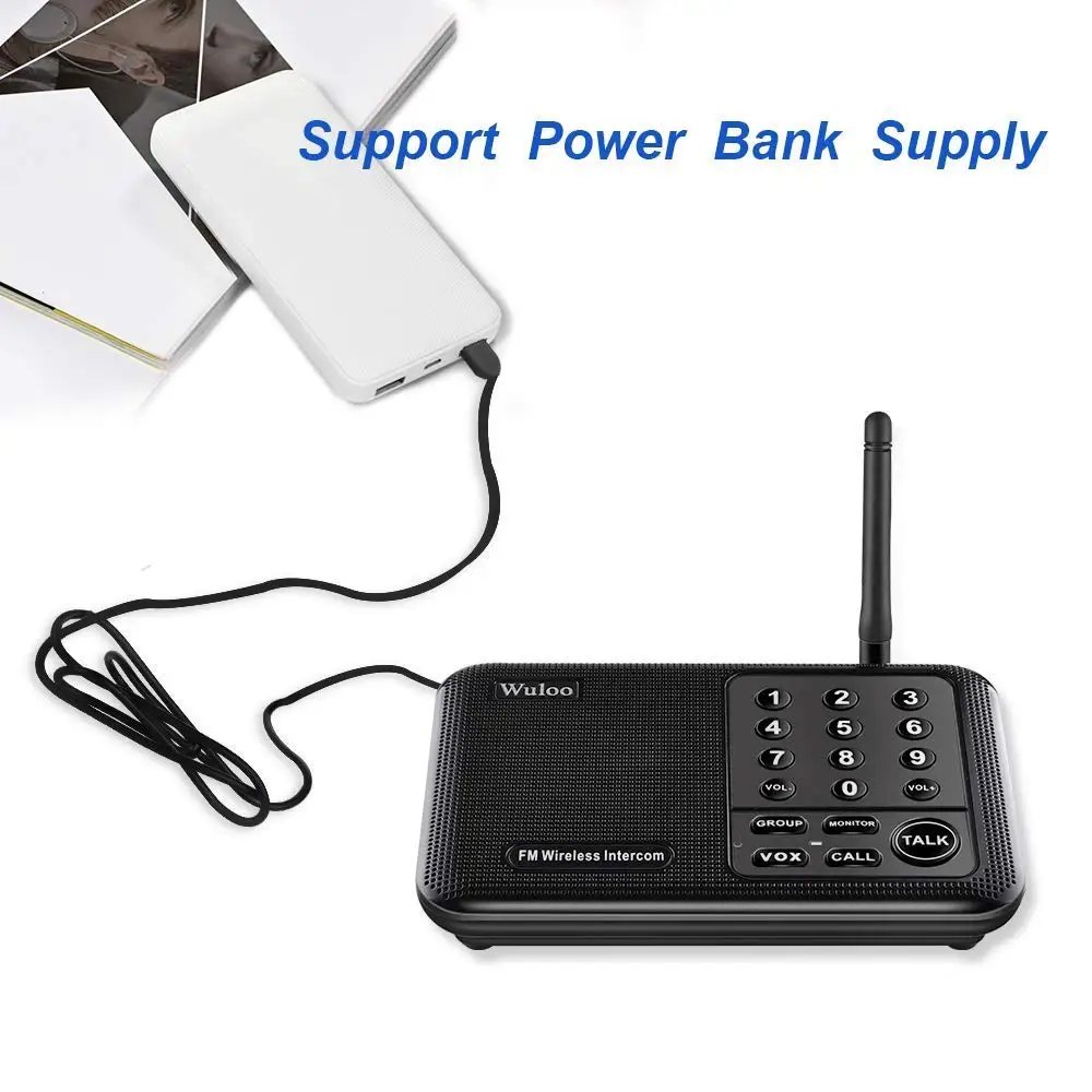 Wireless Home Intercom System for Home House Business Offices 5280Ft Long Range Room to Room Intercom Home Communication System