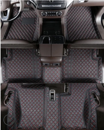 

High quality! Custom special car floor mats for Mercedes Benz GL 350 X166 2015-2013 7 seats waterproof carpets for GL350 2014