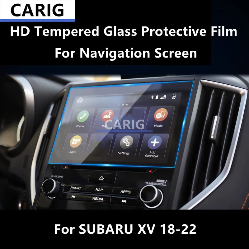 

For SUBARU XV 18-22 Navigation Screen HD Tempered Glass Protective Film Anti-scratch Repair Film Accessorie Refit