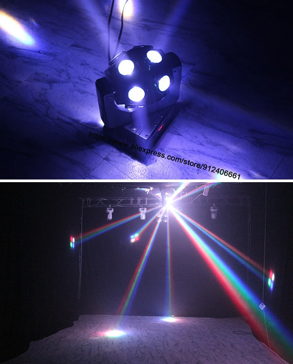 12X10W Rgbw 4IN1 Led Beam Voetbal Licht DMX512 Controle Moving Head Licht Professionele Dj Party Show Stage Light Wedding