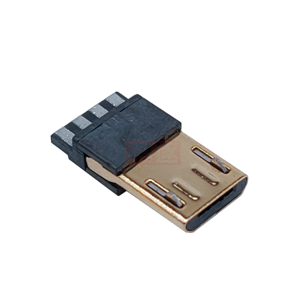 Loại Dây 6 Micro USB 5PIN Hàn Loại Nam Cắm Kết Nối Sạc 5P Đuôi Sạc Ổ Cắm Mạ Vàng