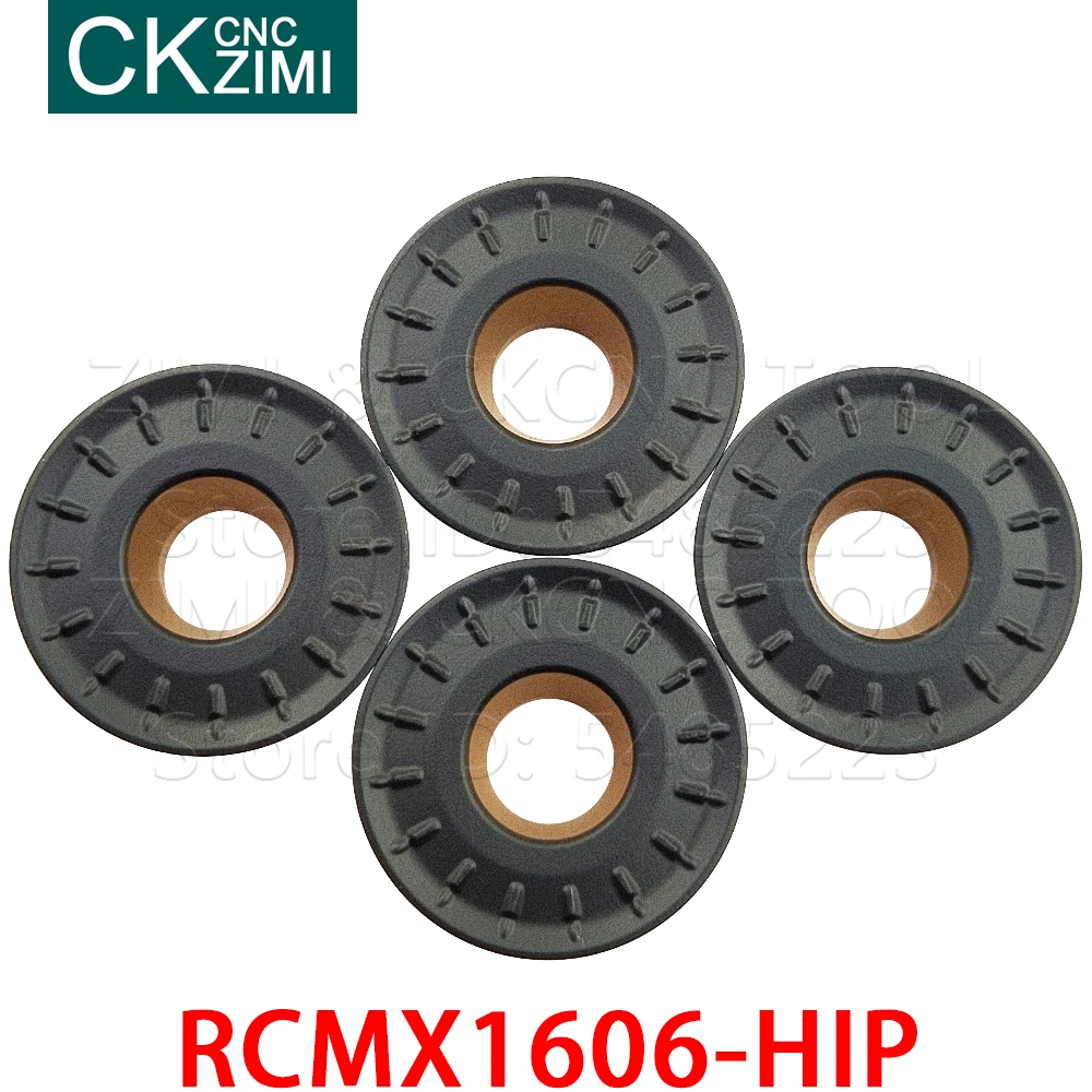 10pc RCMX1606-HIP ZMC25 RCMX 1606 HIP ZMC25 inserti in metallo duro inserti per tornitura utensili per frese utensili per tornio in metallo CNC per acciaio